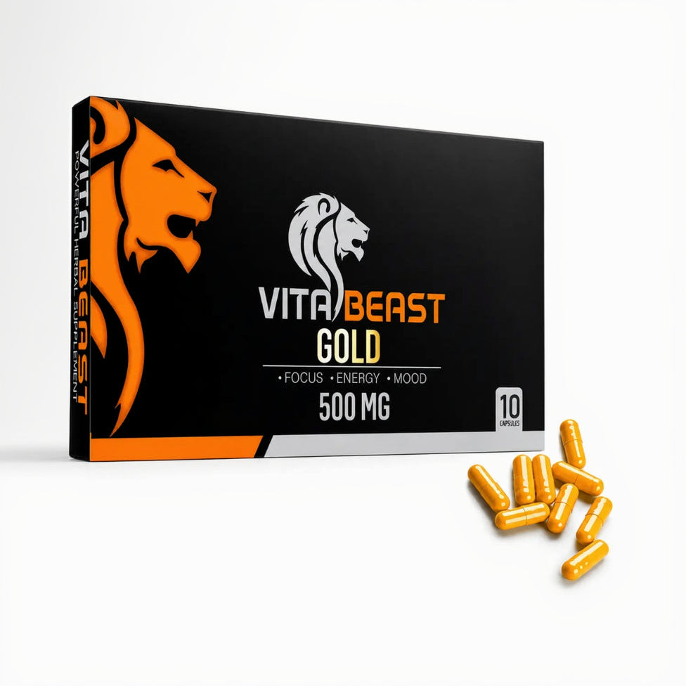 VitaBeast Gold 500mg – complément aphrodisiaque premium 2 boîtes offre duo économique